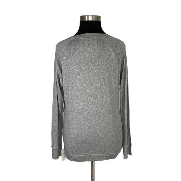 Shine L Heather Gray Colbie Top Raglan Long Sleeve T-Shirt Y2K VTG Pima Cotton - Picture 4 of 10